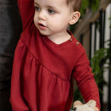 Valentine Stripe Tunic and Pant Set by Burt's Bees Baby - Close-Up View