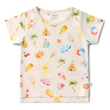 Beach Fun organic t-shirt back view