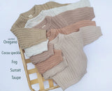 KIDS CHUNKY KNIT BRAIDED SWEATER by OLIVE & CRADLE - Lifestyle View - Easter Baby Clothing