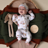 Diggers & Tractors Organic Snugglesuit Convertible R... by Snuggle Hunny - Close-Up