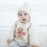 Gingerbread Sweater for Baby & Toddler by Huggalugs - Detail View