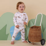 Flopsy Bunnies Organic Snugglesuit Convertible Romper by Snuggle Hunny - Front View