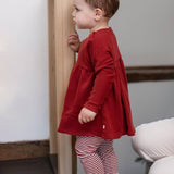 Valentine Stripe Tunic and Pant Set by Burt's Bees Baby - Lifestyle View