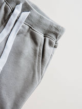 Toddler Stone Gray Drawstring Relaxed Joggers by Orcas Lucille - Back View