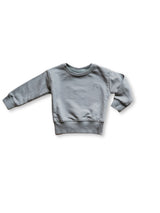 Stone Gray Relaxed Sweatshirt by The Honey and Bro Co. - Front View