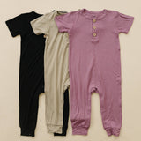 Bamboo Henley Romper - Styled Outfit View