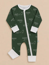 Little Playbook Zinza TENCEL Lyocell football convertible baby zippy pajama by The Honey and Bro Co.