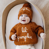 Lil' Pumpkin Sweater by Huggalugs - Back View