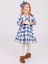 IVORY FOOTLESS RUFFLE TIGHTS by RuffleButts + RuggedButts - Detail View - Easter Baby Clothing