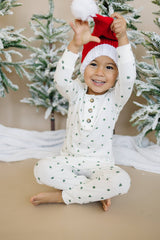 Tiny Trees Ribbed Bamboo Kids' 2-Piece Pajama Set by Little Joy Co. - Front View
