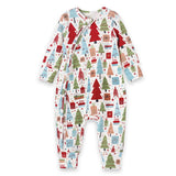 Merry Christmas Bamboo Baby Zippy Matching Family Romper by Tesa Babe - Back View