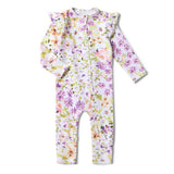 Isla Organic Snugglesuit - Detail of Convertible Zip-Off Feet