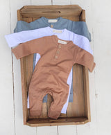 Organic Cotton Baby Bodysuit by OLIVE & CRADLE - Front View