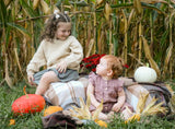 KIDS CHUNKY KNIT BRAIDED SWEATER by OLIVE & CRADLE - Detail View - Easter Baby Clothing