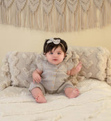 Jennifer Linen Jumper with Bow | Plum by The Honey and Bro Co. - Lifestyle View