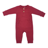Baby Ribbed Playsuit - Snap Closure Detail