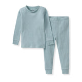 Honeysoft Thermal Lyocell Pajamas - Mountain Blue by The Honey and Bro Co. - Front View