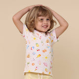 Beach Fun t-shirt styled with matching shorts