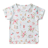 White Rabbit Organic Cotton Baby & Toddler Tee by Snuggle Hunny - Back View - Easter Baby Clothing