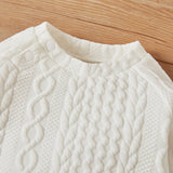 2pcs 95% Cotton Long-sleeve Imitation Knitting Set - View 14
