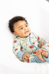 Football Game Day Bamboo Convertible Pajamas by Emerson and Friends - Side View