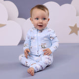 Taking Flight Organic Snugglesuit Convertible Romper - Fabric Close-Up