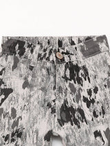 Grey Tie Dye Double Layer Jeans by The Honey and Bro Co. - Back View