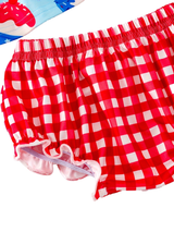 Independence Day Baby Ice Cream Plaid Print Set by The Honey and Bro Co. - Lifestyle View