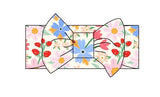 Ladybug Floral Bow by Joan's - Front View - Bamboo Baby Bow