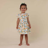 Citrus Squeeze Organic Cotton Short Sleeve Dress - Collection Display