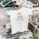 Beach Bum Graphic Tee by Finn + Emma - Flat Lay - Organic Cotton Toddler Tee