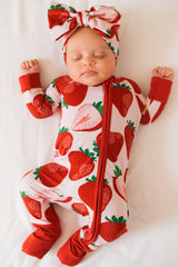 Berry Sweet Strawberry Romper - Styled on Baby