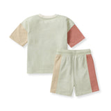 Burt's Bees Baby Color Block Boy Outfit - Detail View