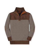 Cozy Pullover Knitted Sweater with Toggle Button Clo... by b-one inc - Styled View