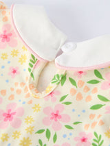 Easter Bunny Embroidery Smocking Cute Baby Girl Romper by Rylee Faith Designs - Close-Up - Easter Baby Clothing