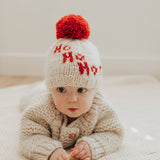 Ho Ho Ho! Hand Knit Beanie Hat by The Honey and Bro Co. - Lifestyle View