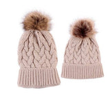 Mommy and Me Fur Beanie by The Honey and Bro Co. - Lifestyle View