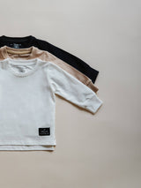 Long Sleeve Tee | Off Black by The Honey and Bro Co. - Back View