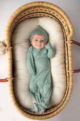 Arrow Print Knotted Newborn Gown by Three Little Tots - View 16 - Newborn Baby Clothing