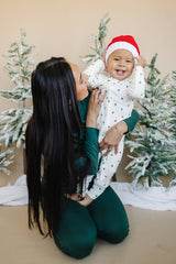 Tiny Trees Ribbed Bamboo Zippy Romper by Little Joy Co. - Packaging View