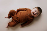 Baby Ribbed Playsuit with Pockets by Three Little Tots - View 22