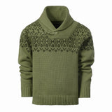 Cozy Pullover Knitted Sweater with Toggle Button Clo... by b-one inc - Back View