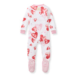 I Heart You Organic Cotton Sleep & Play | Valentine's Hearts by The Honey and Bro Co. - Detail View