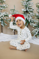 Tiny Trees Ribbed Bamboo Kids' 2-Piece Pajama Set by Little Joy Co. - Flat Lay