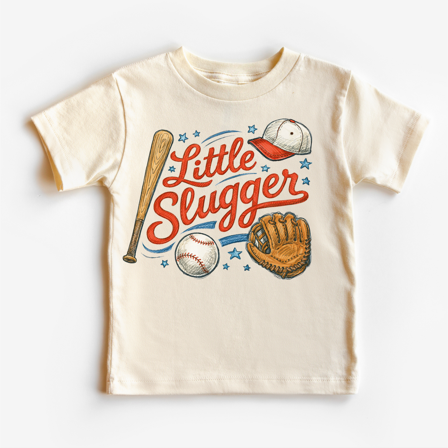 Little Slugger baseball tee for kids front view