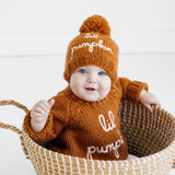Lil' Pumpkin Sweater by Huggalugs - Detail View