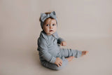 Baby Ribbed Playsuit with Pockets - View 8