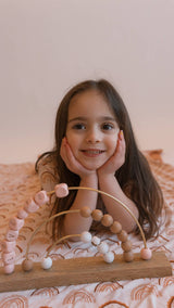 Joan's Boho Rainbow Toddler Pajamas - Detail View