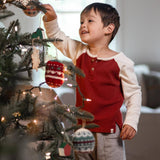 Thermal Organic Boy Tee & Pants Set by The Honey and Bro Co. - Back View