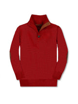 Cozy Pullover Knitted Sweater with Toggle Button Clo... by b-one inc - Back View